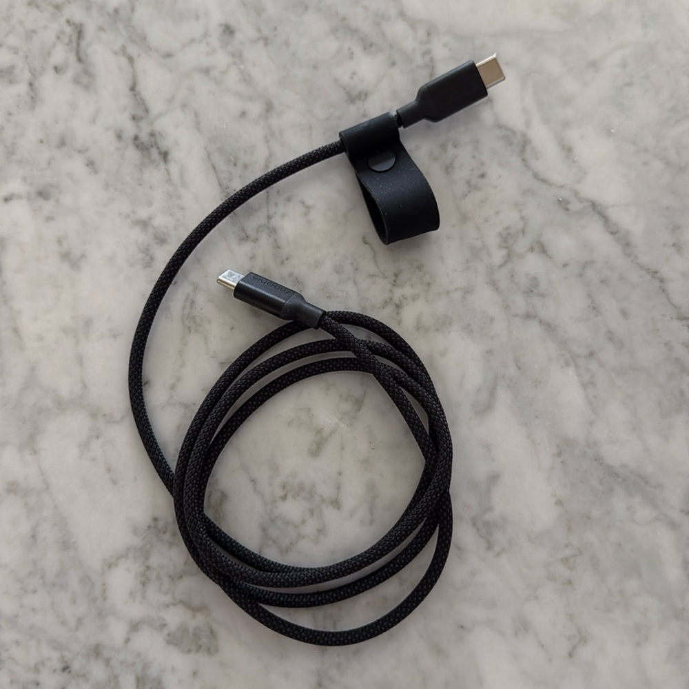 Morphe Black USB-C to Micro-USB Braided Charging Cable
